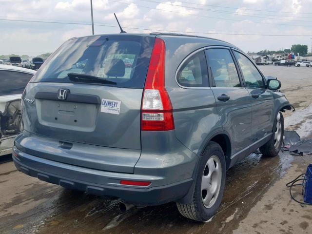 5J6RE3H32AL017417 - 2010 HONDA CR-V LX BLUE photo 4