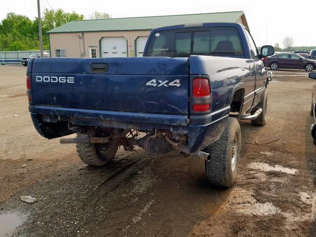 3B7KF26682M265361 - 2002 DODGE RAM 2500 BLUE photo 4