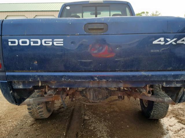 3B7KF26682M265361 - 2002 DODGE RAM 2500 BLUE photo 6