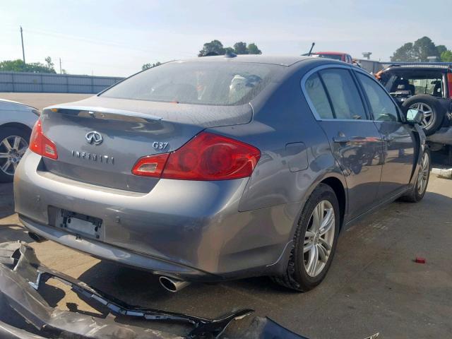 JN1CV6APXBM502011 - 2011 INFINITI G37 BASE GRAY photo 4