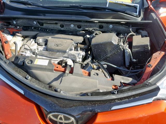 JTMYFREV4GJ063715 - 2016 TOYOTA RAV4 LIMIT ORANGE photo 7