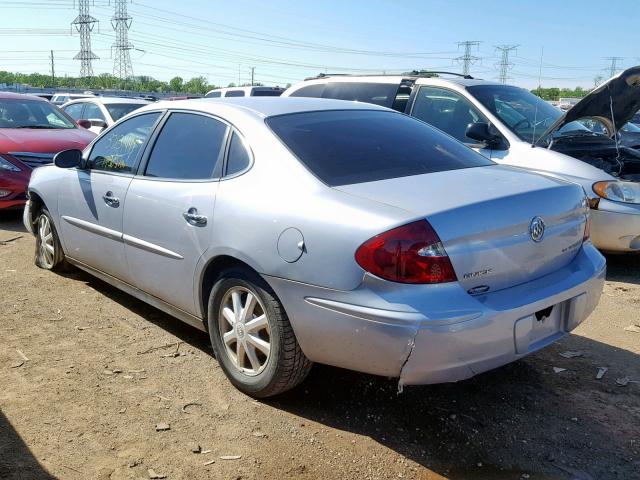 2G4WC532251221764 - 2005 BUICK LACROSSE C SILVER photo 3