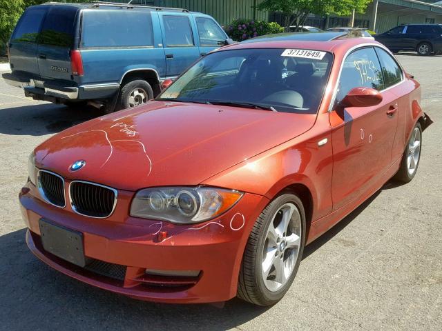 WBAUP73508VF09453 - 2008 BMW 128 I RED photo 2