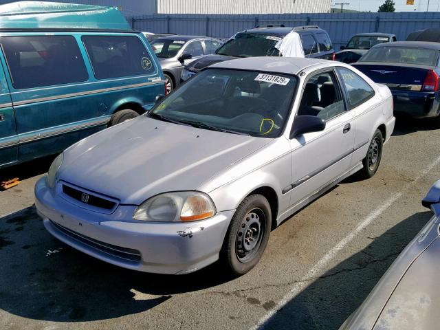 1HGEJ6220VL066091 - 1997 HONDA CIVIC DX SILVER photo 2