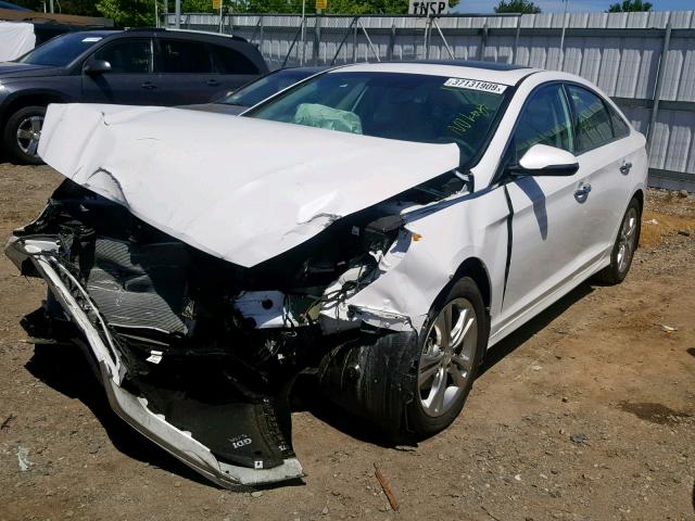 5NPE34AF4JH604470 - 2018 HYUNDAI SONATA SPO WHITE photo 2