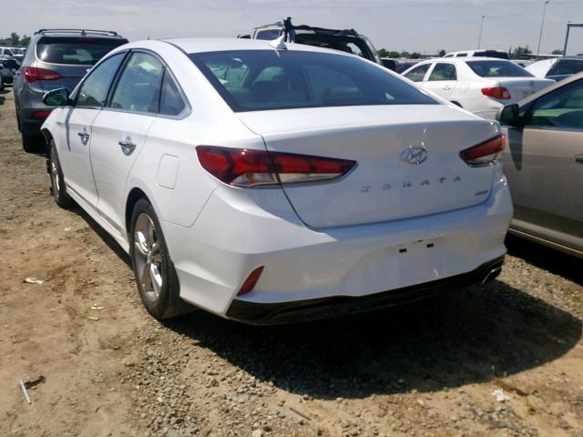 5NPE34AF4JH604470 - 2018 HYUNDAI SONATA SPO WHITE photo 3