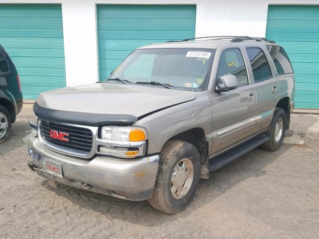 1GKEK13V52J304603 - 2002 GMC YUKON SILVER photo 2