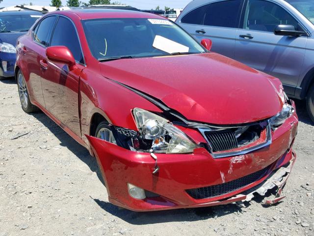 JTHBK262185082289 - 2008 LEXUS IS 250 BURGUNDY photo 1