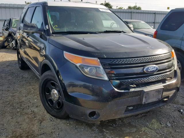 1FM5K8AR0DGC31355 - 2013 FORD EXPLORER P BLACK photo 1