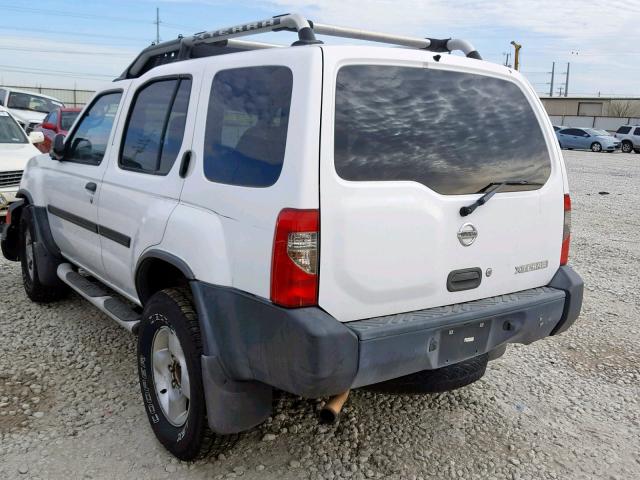 5N1ED28T22C526230 - 2002 NISSAN XTERRA XE WHITE photo 3