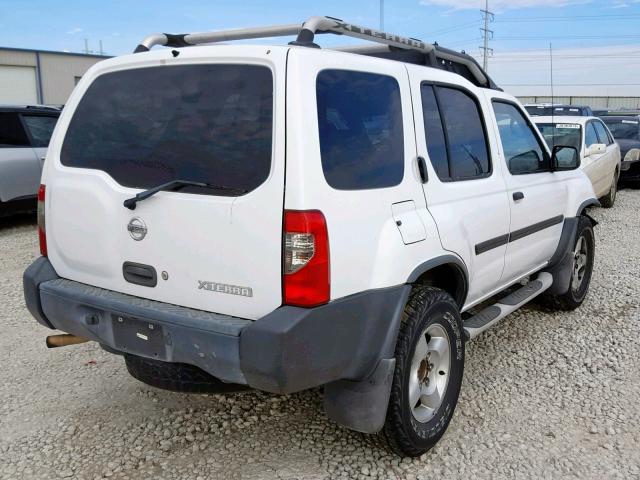 5N1ED28T22C526230 - 2002 NISSAN XTERRA XE WHITE photo 4