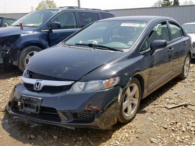 19XFA1F62BE015781 - 2011 HONDA CIVIC LX-S أسود صورة 2