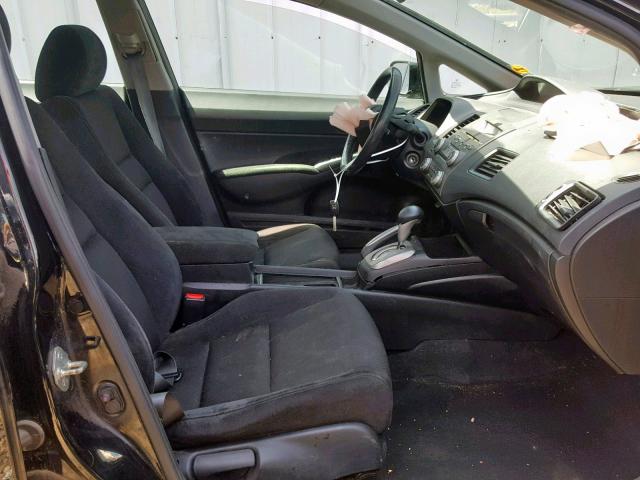 19XFA1F62BE015781 - 2011 HONDA CIVIC LX-S أسود صورة 5