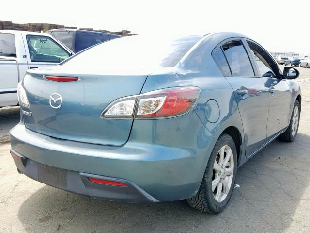 JM1BL1VF0B1481304 - 2011 MAZDA 3 I TEAL photo 4