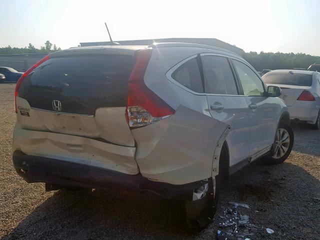 5J6RM3H7XCL016623 - 2012 HONDA CR-V EXL WHITE photo 4