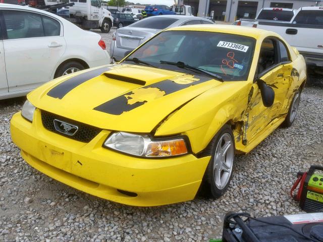 1FAFP42X5YF207568 - 2000 FORD MUSTANG GT YELLOW photo 2