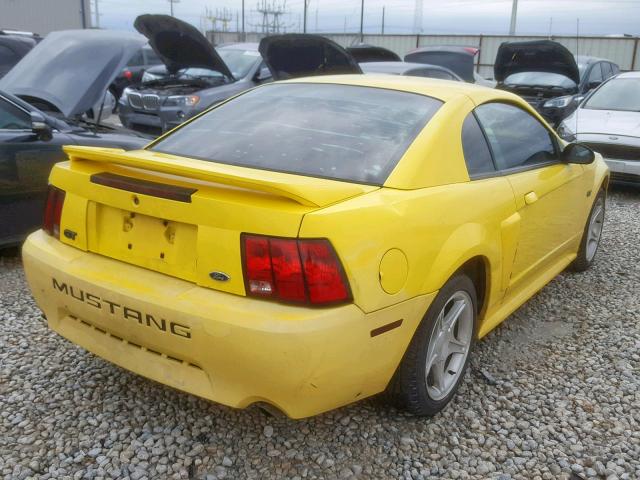 1FAFP42X5YF207568 - 2000 FORD MUSTANG GT YELLOW photo 4