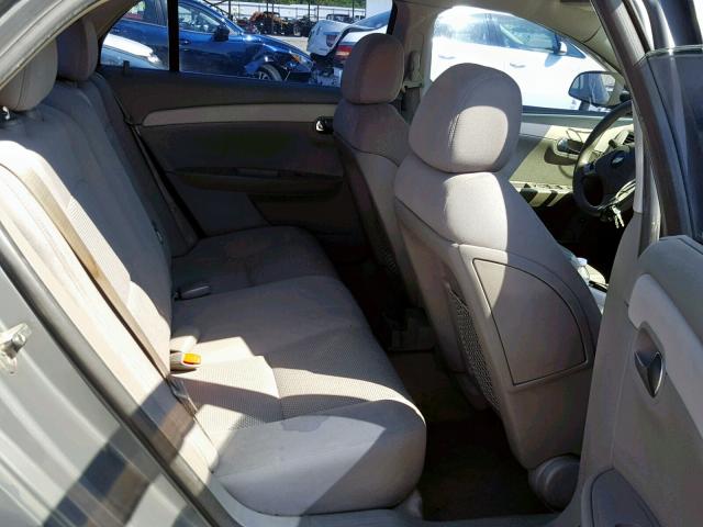 1G1ZH57B49F142942 - 2009 CHEVROLET MALIBU 1LT GRAY photo 6