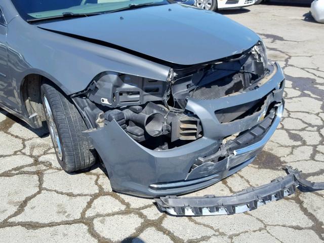 1G1ZH57B49F142942 - 2009 CHEVROLET MALIBU 1LT GRAY photo 9