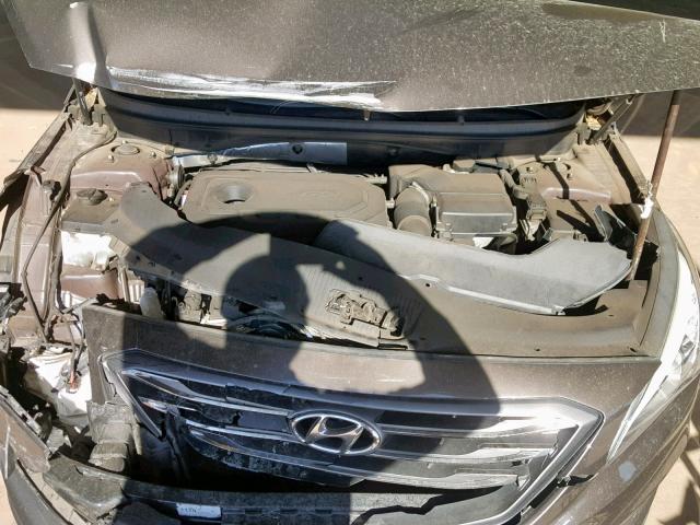 5NPE34AF6FH073943 - 2015 HYUNDAI SONATA SPO GRAY photo 7