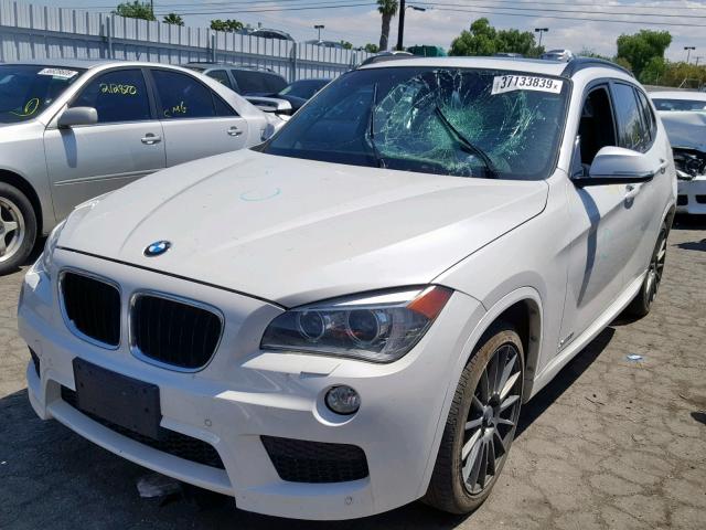 WBAVM5C56EVV91618 - 2014 BMW X1 XDRIVE3 WHITE photo 2