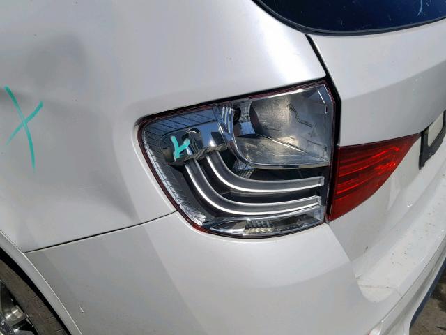 WBAVM5C56EVV91618 - 2014 BMW X1 XDRIVE3 WHITE photo 9