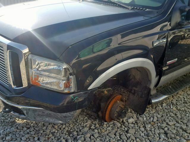 1FTWX31P15EC91508 - 2005 FORD F350 SRW S BLACK photo 9