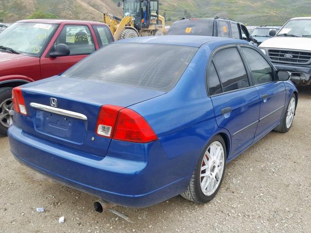 2HGES16354H611765 - 2004 HONDA CIVIC DX V BLUE photo 4