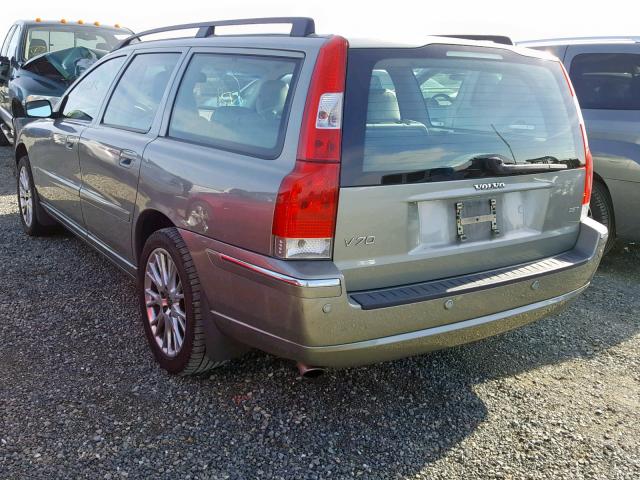 YV1SW592362593594 - 2006 VOLVO V70 2.5T GRAY photo 3