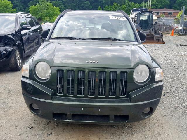 1J8FF47W17D215196 - 2007 JEEP COMPASS GREEN photo 9