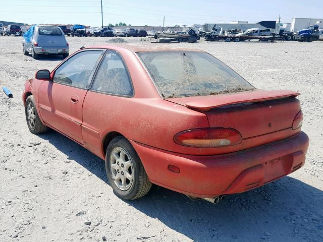 JA3AA31C8SU011348 - 1995 MITSUBISHI MIRAGE LS RED photo 3