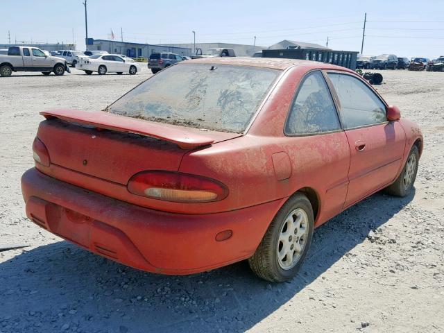 JA3AA31C8SU011348 - 1995 MITSUBISHI MIRAGE LS RED photo 4