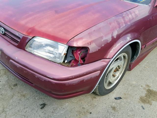 JT2EL56D1S0046324 - 1995 TOYOTA TERCEL DX RED photo 9