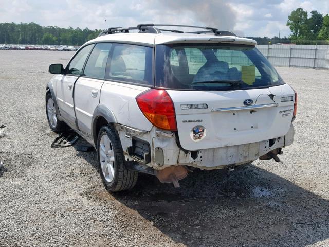 4S4BP85C654363954 - 2005 SUBARU LEGACY OUT WHITE photo 3