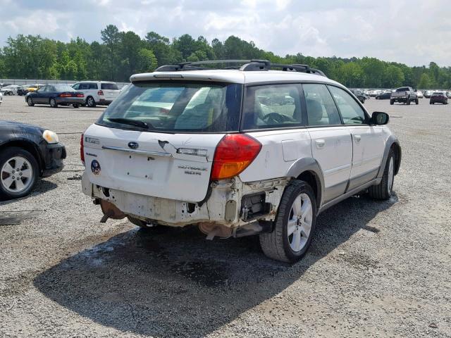 4S4BP85C654363954 - 2005 SUBARU LEGACY OUT WHITE photo 4