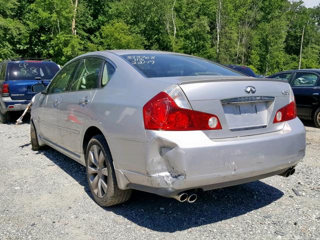 JNKAY01F87M459083 - 2007 INFINITI M35 BASE SILVER photo 3