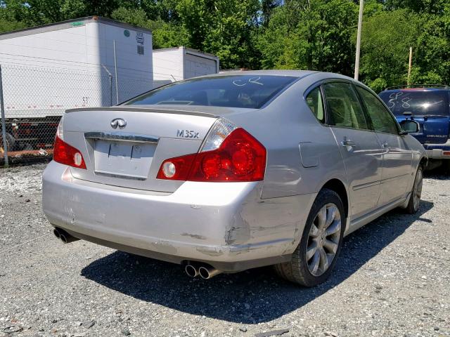 JNKAY01F87M459083 - 2007 INFINITI M35 BASE SILVER photo 4