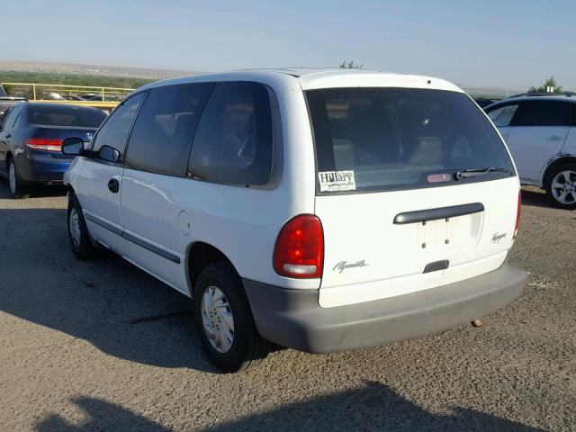 2P4FP25B7XR201076 - 1999 PLYMOUTH VOYAGER WHITE photo 3