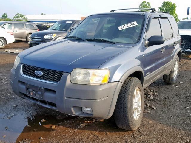 1FMYU03171KE96718 - 2001 FORD ESCAPE XLT BLUE photo 2