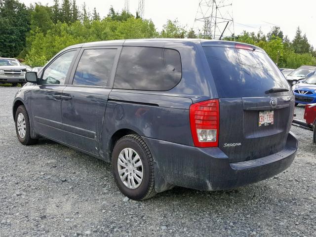 KNDMG4C77E6550779 - 2014 KIA SEDONA LX CHARCOAL photo 3