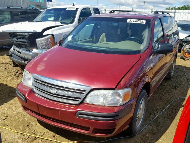 1GNDX13E24D263140 - 2004 CHEVROLET VENTURE LU BURGUNDY photo 2