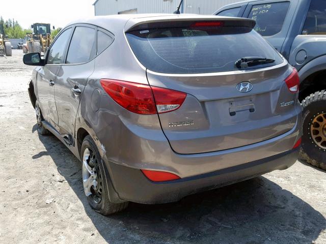 KM8JT3AC8BU245240 - 2011 HYUNDAI TUCSON GL GRAY photo 3