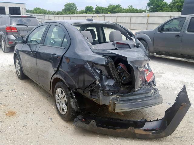 1G1JB5SH2H4147707 - 2017 CHEVROLET SONIC LS CHARCOAL photo 3