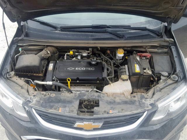 1G1JB5SH2H4147707 - 2017 CHEVROLET SONIC LS CHARCOAL photo 7
