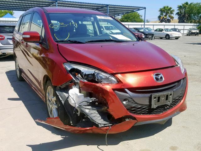 JM1CW2CL8D0152501 - 2013 MAZDA 5 RED photo 1