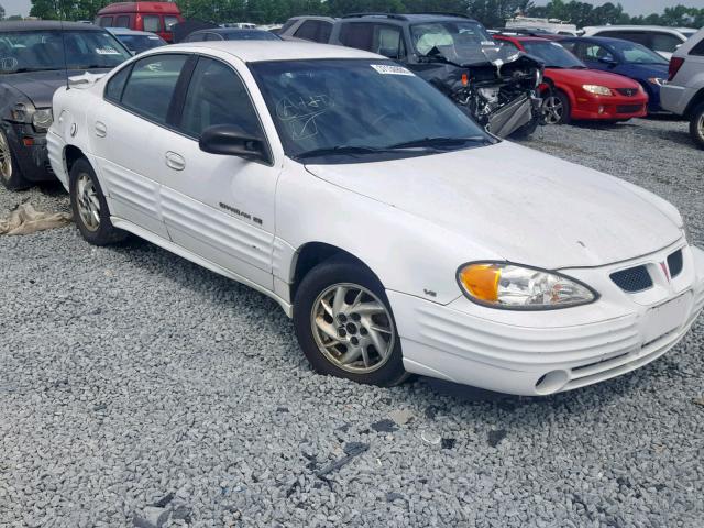 1G2NF52E51C159949 - 2001 PONTIAC GRAND AM S WHITE photo 1
