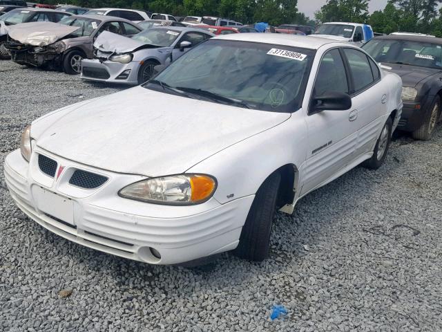 1G2NF52E51C159949 - 2001 PONTIAC GRAND AM S WHITE photo 2