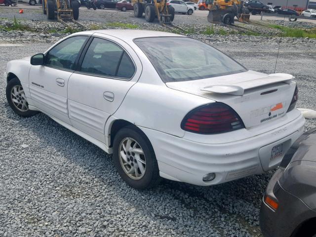 1G2NF52E51C159949 - 2001 PONTIAC GRAND AM S WHITE photo 3