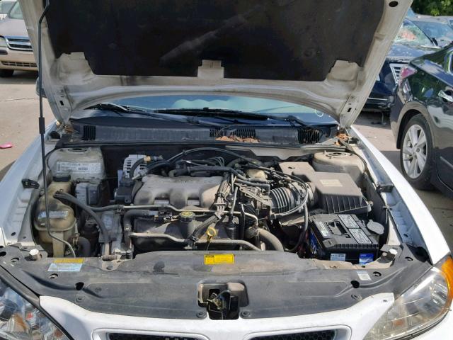 1G2NF52E51C159949 - 2001 PONTIAC GRAND AM S WHITE photo 7
