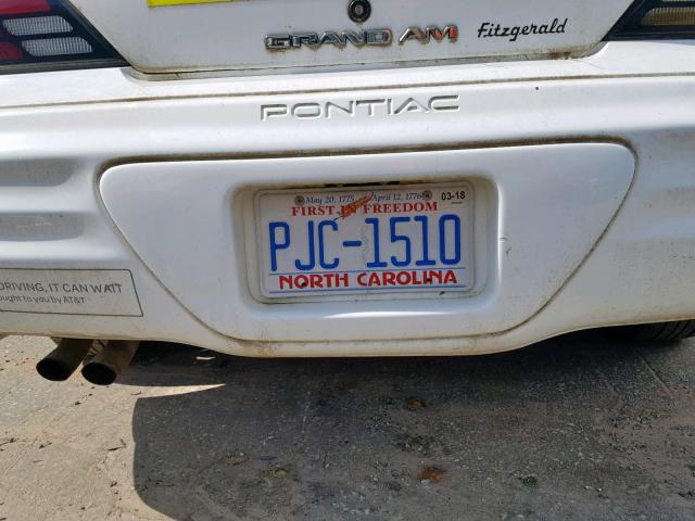 1G2NF52E51C159949 - 2001 PONTIAC GRAND AM S WHITE photo 9